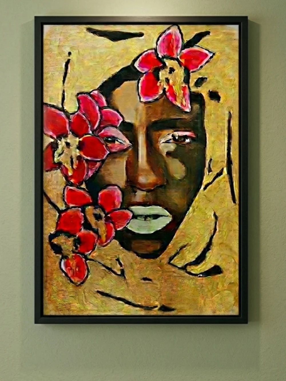 Original Oil on Canvas: "Gilded Soul" - Picture 2 of 5